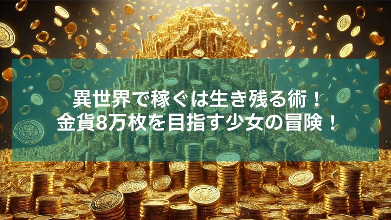 老後に備えて異世界で8万枚の金貨を貯めます